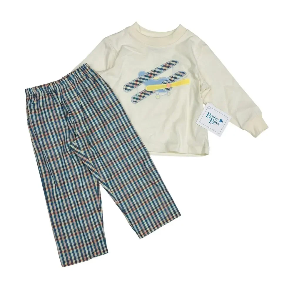 NWT Bailey Boys 18M Biplane Boys Pant Set